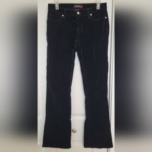 Bisou Bisou velvet pants size 2 black